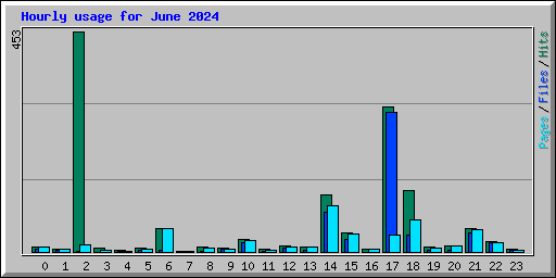 Hourly usage for June 2024