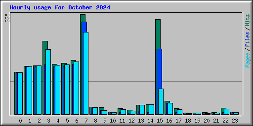 Hourly usage for October 2024